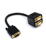 StarTech.com Cavo Sdoppiatore VGA a 2 uscite VGA - Cavo Y splitter VGA a doppia uscita VGA - M/F da 30 cm