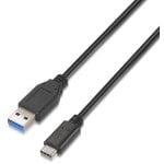 Nanocable Cable USB 3.1 Tipo C a USB Tipo A Macho/Macho Negro 1m Nanocable Cable USB 3.1 Tipo C a USB Tipo A Macho/Macho Negro 1m