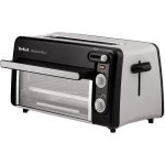 Grille-pain Tefal TL600830 Toast'n Grill 2 Fentes Longues 1300 W 6 Niveaux Noir et Aluminium