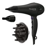 Phon Professionale Ionico Rowenta Signature Pro Beauty CV7840F0 2200W 3 Temperature 2 Velocità con Diffusore Nero