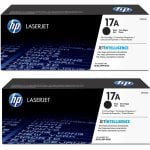 Lot de 2 toners noirs HP Laserjet d'origine 17A