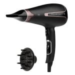 Sèche-cheveux Ionique Professionnel Rowenta Silence AC CV7920F0 2300W 6 Températures 3 Vitesses Accessoires Noir Or Rosé