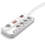 Steckdosenleiste Salicru SPS SAFE Master 5 Steckplätze USB-A Überspannungsschutz Schalter