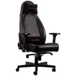 Noblechairs Icon Chaise rembourrée Noir/Rouge