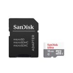 Sandisk Ultra MicroSDHC 16 Go UHS-I + Adaptateur SD Sandisk Ultra MicroSDHC 16 Go UHS-I + Adaptateur SD