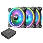 Ventola per radiatore TT Riing Trio 12 LED RGB TT Premium Edition (pacchetto da 3 ventole)