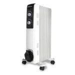 Radiateur à Huile Orbegozo RF 1500 1500W 7 Éléments Blanc Transport Facile