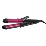 Lockenstab mit Klemme Rowenta Multistyler Fashion Stylist 3-in-1 Keramik 35mm 170-200°C 2 Stufen Ionen-Technologie Schwarz/Rosa