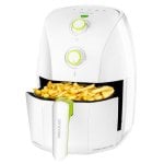 Friteuse à air chaud Cecotec Cecofry Compact Rapid White 1,5L 900W avec livre de recettes