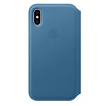 Apple Funda Leather Folio Azul Cabo para iPhone XS Apple Funda Leather Folio Azul Cabo para iPhone XS