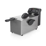Friteuse Traditionnelle Princess 182626 Family Castle 3L 2000W avec Zone Froide et Filtre Sécurité