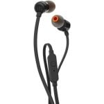 Auriculares JBL T110 com fio Jack 3.5 mm Uso diário Microfone preto