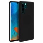 Custodia in silicone nera Soft Touch Forcell per Huawei P30 Pro