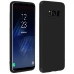 Custodia in silicone nera Soft Touch Forcell per Samsung Galaxy S8