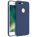 Custodia in silicone blu scuro Soft Touch Forcell per iPhone 7/8 Plus