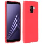 Custodia in silicone rossa Soft Touch Forcell per Samsung Galaxy A8