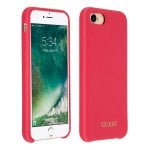 Coque Guess en silicone rouge doux au toucher pour iPhone 7/8 Coque Guess en silicone rouge doux au toucher pour iPhone 7/8