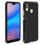 Custodia in silicone flessibile Avizar nera per Huawei P20 Lite