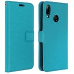 Custodia a portafoglio vintage turchese Avizar per Huawei P20 Lite