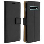 Avizar Funda Tipo Libro Billetera Negra para Samsung Galaxy S10