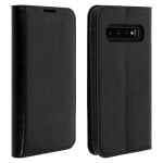 Étui portefeuille en cuir noir Avizar pour Samsung Galaxy S10 Plus Étui portefeuille en cuir noir Avizar pour Samsung Galaxy S10 Plus