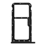 Avizar Ersatz-Nano-SIM-Kartenfach in Schwarz-Metallic für Huawei P20 Lite