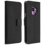 Avizar Capa Tipo Livro de Couro Preta para Samsung Galaxy S9