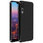 Custodia in silicone flessibile Avizar nera per Huawei P20 Pro