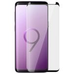 Pellicola protettiva in vetro temperato Avizar con bordi curvi neri per Samsung Galaxy S9