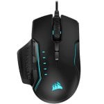 Souris Corsair Glaive Pro RGB Aluminium USB 18000 DPI Noir Éclairage Multicolore