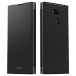 Sony Style Cover Funda libro Negra para Sony Xperia XA2 Ultra
