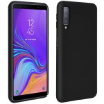 Coque rigide souple au toucher Avizar noire pour Samsung Galaxy A7 2018