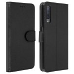 Étui portefeuille noir Avizar pour Samsung Galaxy A7 2018