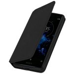 Avizar Funda Libro Billetera Negra para Sony Xperia XZ2