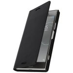 Avizar Funda de Cuero Negra para Sony Xperia XZ1