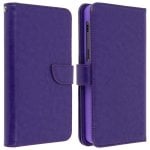 Custodia a portafoglio Avizar viola per smartphone da 5,3" a 5,5" Custodia a portafoglio Avizar viola per smartphone da 5,3" a 5,5"