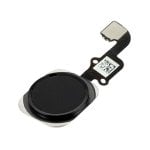 Avizar Schwarzer Ersatz-Home-Button mit Verbindungsband für iPhone 6 Plus