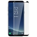 Avizar Displayschutz aus gehärtetem Glas mit gebogenen Kanten für Samsung Galaxy S8, Schwarz Avizar Displayschutz aus gehärtetem Glas mit gebogenen Kanten für Samsung Galaxy S8, Schwarz