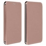 Custodia a libro Avizar Champagne con scorrimento per smartphone da 5,4" a 6"