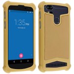 Coque en silicone effet cuir doré Avizar pour smartphones de 4,7" à 5,3" Coque en silicone effet cuir doré Avizar pour smartphones de 4,7" à 5,3"