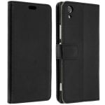 Custodia a libro Avizar nera a portafoglio per Sony Xperia XA1