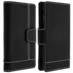 Custodia a portafoglio Avizar con supporto nero per smartphone da 4,5" a 5" Custodia a portafoglio Avizar con supporto nero per smartphone da 4,5" a 5"
