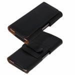 Custodia Avizar con clip nera per smartphone Max. 124x62mm