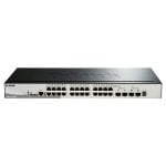 Switch gestito D-Link DGS-1510-28P 24 porte Gigabit PoE + 2 SFP 1000 Mbps + 2 10G SFP+