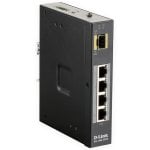 D-Link DIS-100G-5PSW Switch Industrial No Gestionable 4 Puertos Gigabit PoE 120W + 1 Puerto SFP