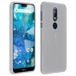 Coque en silicone souple transparente Avizar pour Nokia 7.1