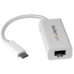 StarTech.com Adattatore di rete Ethernet Gigabit USB-C - Adattatore Gbe esterno USB 3.0 - Da USB Type C a Ethernet - Adattatore USB a RJ45 - Bianco