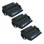 Toner compatibili con Zipzap HP CE255X Nero Confezione 3