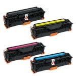 Toner compatibili Zipzap HP CC530A/CE410X/CF380X/CC531A/CE411A/CF381A/CC532A/CE412A/CF382A/CC533A/CE413A/CF383A Confezione da 4
