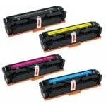 Toner compatibili Zipzap HP CE400X/CE401A/CE402A/CE403A Nero/Tricolore Confezione da 4